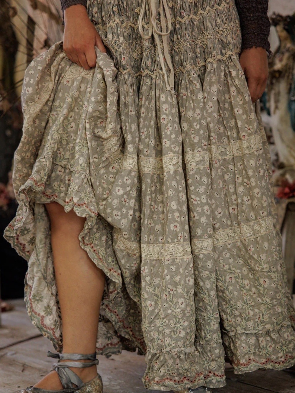 Magnolia Pearl Floral Chrystal Skirt 242 - GYPSO - OS 🦋